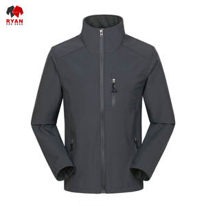 เสื้อแจ็คเก็ตซอฟต์เชลล์คุณภาพพรีเมียมสำหรับผู้ชาย ปิดด้วยซิป ผ้าระบายอากาศได้ดี พร้อมโลโก้แบบกำหนดเอง ดีไซน์ OEM - Product Image 2