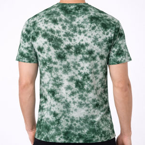 Camiseta Ringer con Estampado Tie Dye, Transpirable y de Secado Rápido, Lisa, Casual, de Verano, de Manga Corta para Hombre - Product Image 2