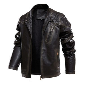 Chaqueta de Cuero para Motociclista Personalizada OEM 2026 para Hombre, Chaqueta de Piel de Oveja Auténtica, Corte Ajustado, con Bolsillos con Cremallera YKK Resistentes - Product Image 3