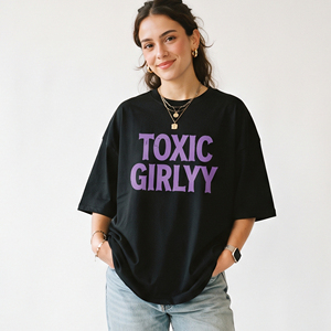 Camiseta holgada estampada para mujer, 100% algodón poliéster, manga tres cuartos, corte holgado, estilo jersey oversize, camiseta de verano para mujer - Product Image 1
