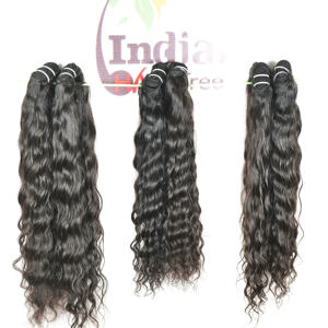 Extensiones de cabello indio virgen Remy 100%, alineada cutícula sin procesar, onda profunda suelta Natural, tejido ondulado de alta calidad, negro - Product Image 4