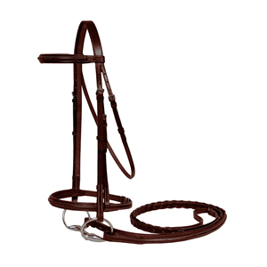 Handcrafted Leather English <b>Style</b> Horse Bridle with Adjustable Straps and Secure Control 2x3x2m Size - Product Image 1