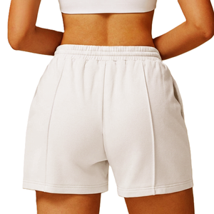 Casual Women's Drawstring Long <b>Shorts</b> Pleated Jogger <b>Shorts</b> Breathable Lightweight Summer Activewear Colored Polyester/Cotton - Product Image 6
