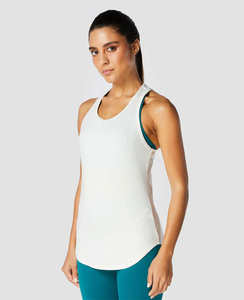 Best Solid Women's Tank <b>Tops</b> Streetwear 100% Cotton Lightweight Women's Tank <b>Tops</b> Customized Logo Printing - Product Image 2