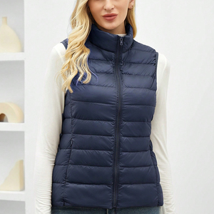 custom design puffer vest gilets waistcoat casual fashion winter woman clothes coat puffer sleeveless <b>jacket</b> women puffer vest - Product Image 5