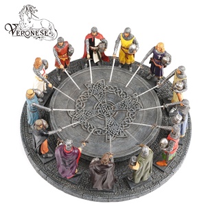 Figura Decorativa de Resina Pintada a Mano de Lujo con Diseño VERONESE de REY ARTHUR y los CABALLEROS de la MESA REDONDA - Product Image 2