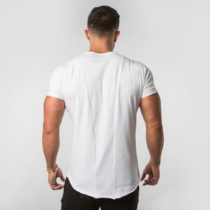 Camiseta Deportiva con Estampado de Músculos, Transpirable, Ecológica, para Gimnasio, con Cuello Redondo y Dobladillo Recto - Product Image 3