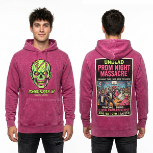 Sweat à capuche graphique Desert Outlaw Skull pour homme, orange vieilli, style western, avec imprimé squelette et chapeau de cowboy, vêtement streetwear - Product Image 5