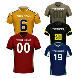 Camisetas de fútbol personalizadas Nueva camiseta de fútbol americano cosida fabricada 100% poliéster camiseta de fútbol americano sublimada - Product Image 5