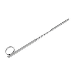 Râpe à os Gallagher 190 mm, à dents grossières 7.12'', à anneau unique 6.50 mm, simple largeur, en acier, pour chirurgie plastique, certifiée CE, par Blush Surgical - Product Image 2