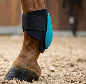 Ensemble de protections tendineuses et de protection de la cheville pour l'équitation, en néoprène rembourré de 6 mm et caoutchouc. Botte à double sangle élastique absorbant les chocs - Product Image 3