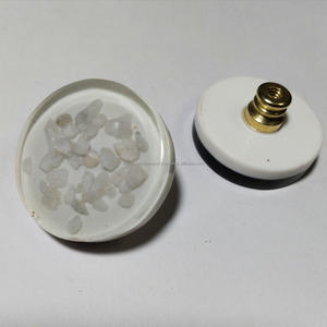 ลูกบิดตู้อเนกประสงค์และตะขอแขวนผนังลายหินขัดทรงกลมโปร่งใสดีไซน์ทันสมัยไม่เหมือนใครสำหรับลิ้นชักประตูตู้เสื้อผ้า - Product Image 5