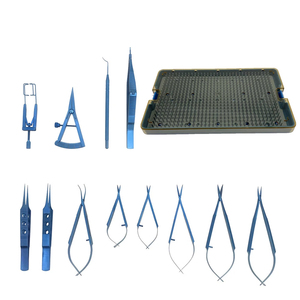 ชุดเครื่องมือผ่าตัดโรคตาโตจากไทเทเนียม พร้อมกล่องซิลิโคน ชุดอุปกรณ์ผ่าตัดตาแบบใช้ซ้ำได้ - Product Image 3