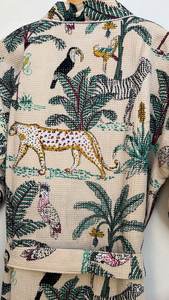 Bata Kimono Unisex de Algodón con Tejido Waffle para Spa, Baño y Descanso - Product Image 2