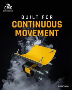 Carro Portacables Pesado para Grúa, Motor MS Build de 5.5 kW, Rueda de 500 mm, Velocidad de 25 m/min, Marca CMK, Gestión de Cables Industriales - Product Image 3