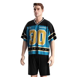 Maillot de hockey sur glace Risepect 2025, col en V, manches courtes, maille respirante, taille adulte unisexe, 30 numéros d'équipe personnalisés, impression numérique - Product Image 3