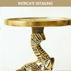 Vintage Durable <b>Candle</b> <b>Stick</b> Holder Brass Plated Heat Resistant Light Weight Antique Design Iron <b>Candle</b> Holder for Home Decor - Product Image 4