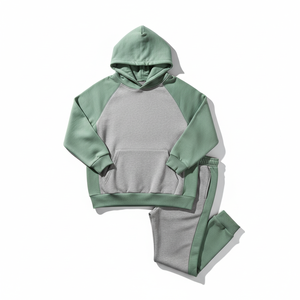 Sudadera con Capucha de Alta Calidad, 100% Algodón Lavado, Estilo Casual para Hombre, Cuello Redondo, Bloques de Color, Logotipo Personalizado, Fabricantes, Venta al Por Mayor - Product Image 1