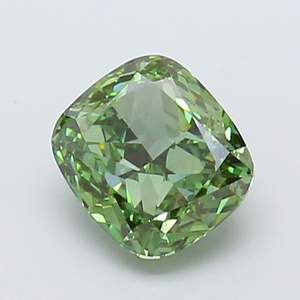 2.02ct <b>Cushion</b> Cut Lab Grown Diamond Fancy Vivid Green VS1 IGI Certified CVD Loose Diamond Wholesale for Jewelry Making - Product Image 1