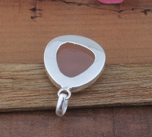 Dijes de Cuarzo Rosa Natural, Plata de Ley 925, Chapado en Platino, Joyería Vintage con Piedras Preciosas Curativas, Unisex, Venta al por Mayor - Product Image 5