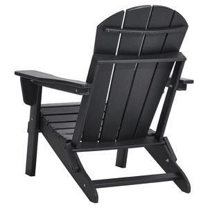 Set di 2 Sedie Adirondack Pieghevoli Portatili per Ogni Condizione Meteo, Sedie da Esterno per Patio e Spiaggia con Portabicchieri, Adatte per Braciere - Product Image 1