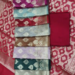 Costume en soie pure Banarasi 3 pièces - Product Image 1