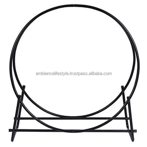 Top Vente Bronze Bois De Chauffage Stora Rack Designer Intérieur Fer Fireside Log Bin pour Porche Patio Fire Pit Stove Ambiance Lifestyle - Product Image 3