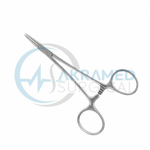 Pinces hémostatiques Halstead Mosquito 5 pouces droites en acier inoxydable CE ISO, instrument chirurgical médical - Product Image 4