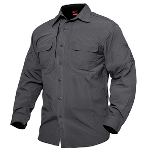 Camisas de Trabajo Nuevas para Hombre, Tácticas, Ligeras, de Secado Rápido, Manga Larga, Casuales para Exteriores, para Entornos Laborales - Product Image 2