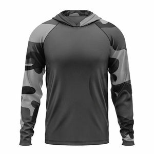 Men's Lightweight Sun Protection Hoodie UPF <b>Camo</b> Raglan Quick-Dry Fishing Hiking Tactical Outdoor Performance <b>Jacket</b> - Product Image 2