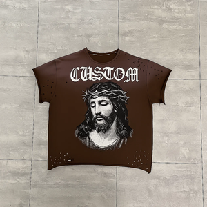 Custom Logo Printed T-Shirt Solid Pattern Blank T-Shirt Casual Plain <b>Tshirts</b> Manufactured Logo Custom 260grams Pure Cotton - Product Image 1