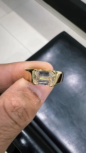 Gorgeous Emerald Cut Diamond <b>Proposal</b> Modern <b>Ring</b> 1.01CT Lab Grown With 14K Solid Gold IGI Certified Wedding Promise Gift Her - Product Image 4