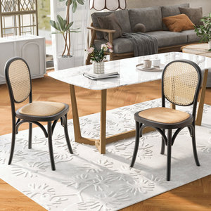 Ensemble de 2 chaises de salle à manger en rotin - Product Image 2