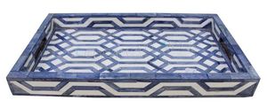 High Quality Design Bone Inlay Tray colourful Bone Inlay Serving Tray With Handle Decorative Trays At very <b>low</b> wholesale Price - Product Image 2