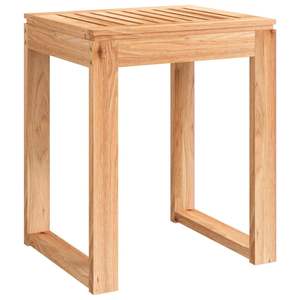 Tabouret de salle de bain en bois massif de noyer, 15,7''x11,8''x18,1'', élégant, 18,1''x11,8''x15,7'', meuble de salle de bain - Product Image 2