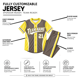 Conjunto de Uniforme de Béisbol Personalizado para Hombre, Adulto, Manga Corta, 100% Poliéster, Absorbe la Humedad, Impresión Sublimada, Nombre del Equipo 21 - Product Image 5