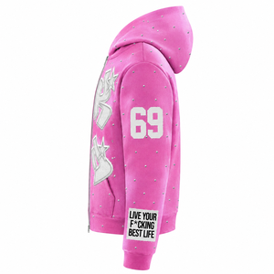 Sudaderas con Capucha, Estampado de Estrellas y Letras, Impresión por Transferencia, Unisex, Estilo Urbano, Oversize, Secado Rápido para Invierno - Product Image 3