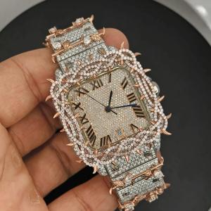 Reloj de Diamante Moissanite Más Vendido con Movimiento de Cuarzo de Alta Precisión para Uso Diario y Comercial para Exportación - Product Image 2