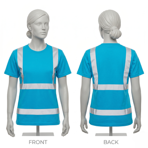 T-shirt de travail pour hommes et femmes, 180 GSM, polyester interlock de qualité supérieure, panneau réfléchissant, tee-shirt de sécurité, impression par sublimation personnalisée, broderie - Product Image 1