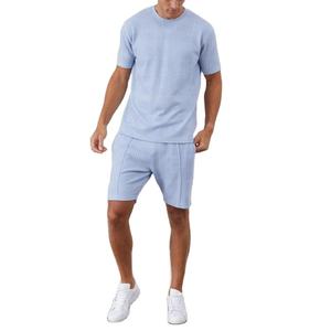 Ensemble Sport Décontracté 2 Pièces Premium pour Hommes 2026 – T-shirts et Shorts en Tissu Éponge à Séchage Rapide pour la Salle de Sport (Vente en Gros) - Product Image 1
