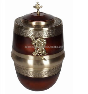 Urna Funeraria Moderna de Latón Macizo con Acabado Morado y Tapa Roscada para un Cierre Seguro, Decoración Ecológica para el Hogar - Product Image 3