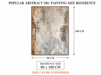 Art mural abstrait Wabi Sabi sur toile, tons neutres, peinture minimaliste moderne, décoration intérieure
