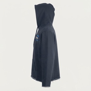 เสื้อฮู้ดดี้วินเทจฟอกสีสไตล์สโตนวอช ผ้าฝ้าย 100% สำหรับฤดูใบไม้ร่วง ขอบดิบ สไตล์สตรีทแวร์ สำหรับผู้ชาย - Product Image 2