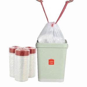 Bolsa de Plástico Blanca de PE con Cordón, Bolsa de Basura para Todo Tipo de Almacenamiento, Diferentes Tamaños, Bolsa de Cocina, Hecho en Vietnam, Directo de Fábrica - Product Image 1