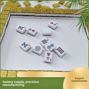 Tuiles de Mahjong Américaines Personnalisées en Résine, Gravées en Acrylique, Portables et Durables pour Cadeaux d'Affaires - Product Image 5