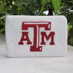 Porte-monnaie brodé de perles Longhorns, pochette personnalisée faite à la main, sac fourre-tout promotionnel en perles de rocaille fait main par MULTI CRAFT - Product Image 6