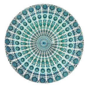 ผ้าปูโต๊ะงานแต่งงานแบบอินเดียลายแมนดาลา ทอจากผ้าฝ้าย ปรับแต่งได้ เป็นมิตรกับสิ่งแวดล้อม ใช้ซ้ำได้ ผ้าคลุมชายหาด แต่งขอบสไตล์โบโฮ สีชมพู จาก Pinkcityhandloom - Product Image 5