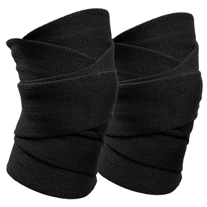 Weightlifting <b>Knee</b> Wraps Premium Quality Custom Manufacturing Elastic Compression Support Heavy Duty Gym Training Gear - Product Image 1