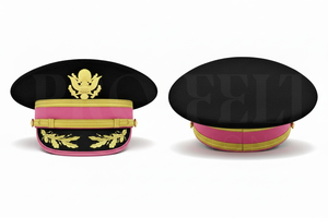 Premium Quality Black Gold Embroidered Peak Cap Orange Band Formal Uniform Style <b>Hat</b> Custom Design Outdoor Accessory Caps - Product Image 6