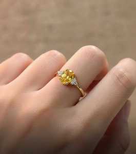 Anillo de Compromiso de Topacio Amarillo, Gema Ovalada, Anillo de Promesa con Diseño de Vid Retorcida, Piedra de Nacimiento de Noviembre, Joyería de Plata de Ley para Mujer - Product Image 2
